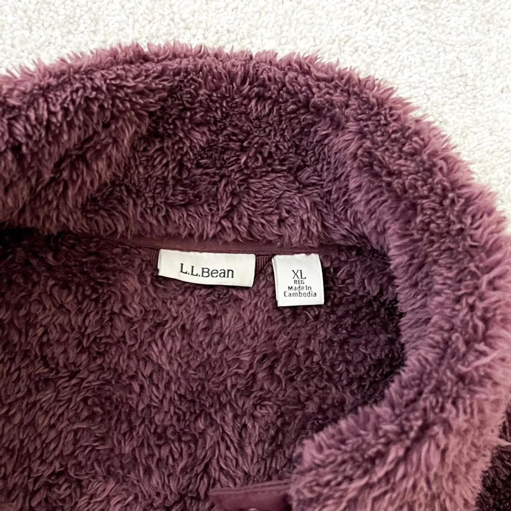 L.L. Bean Hi-Pile Fleece Pullover XL - Picture 2 of 6